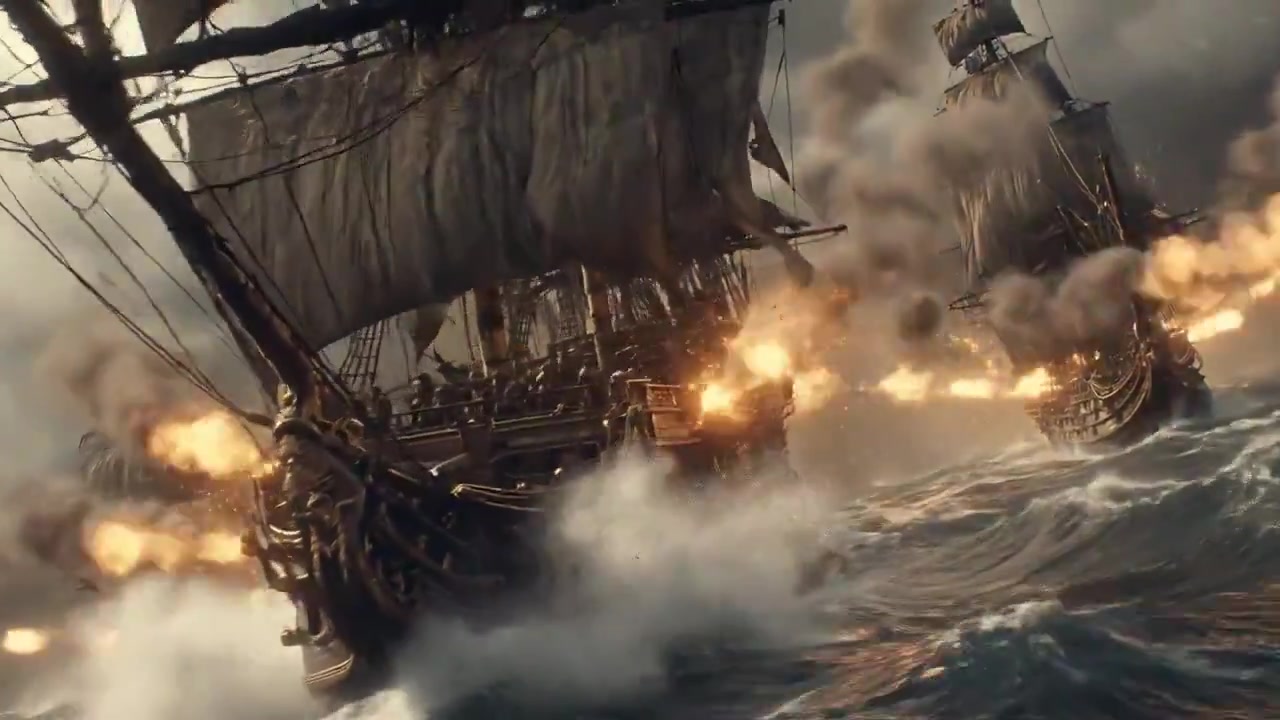 Cannon Clash: Pirates Unleashed on Stormy Seas
