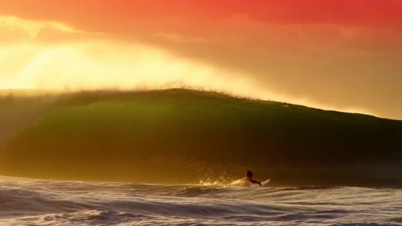 Chasing Golden Waves: A Surfer's Sunset