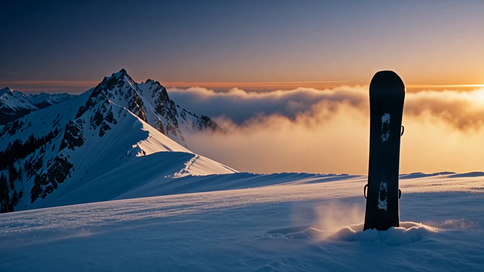Chasing Powder: A Snowboarder's Epic Ascent
