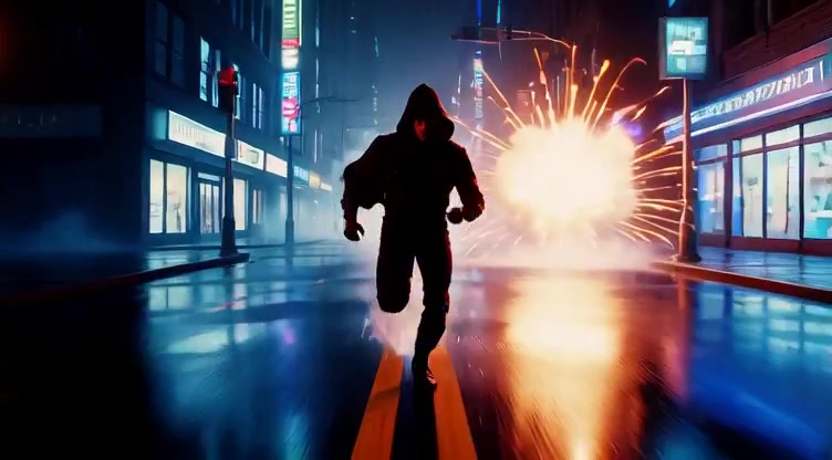 Chrome Streets: A Neon Vigilante's High-Speed Escapade