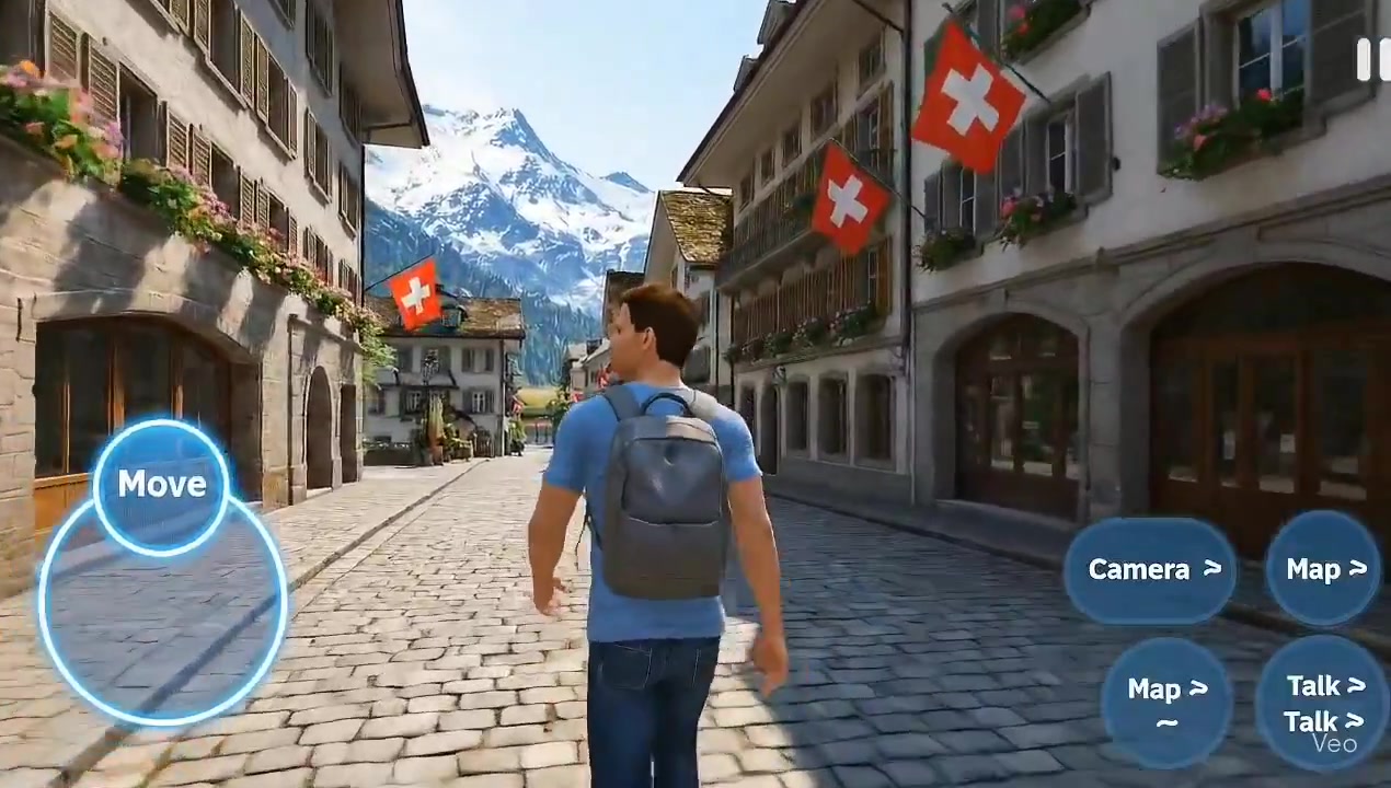 Cinematic Travel Game Experience in Switzerland