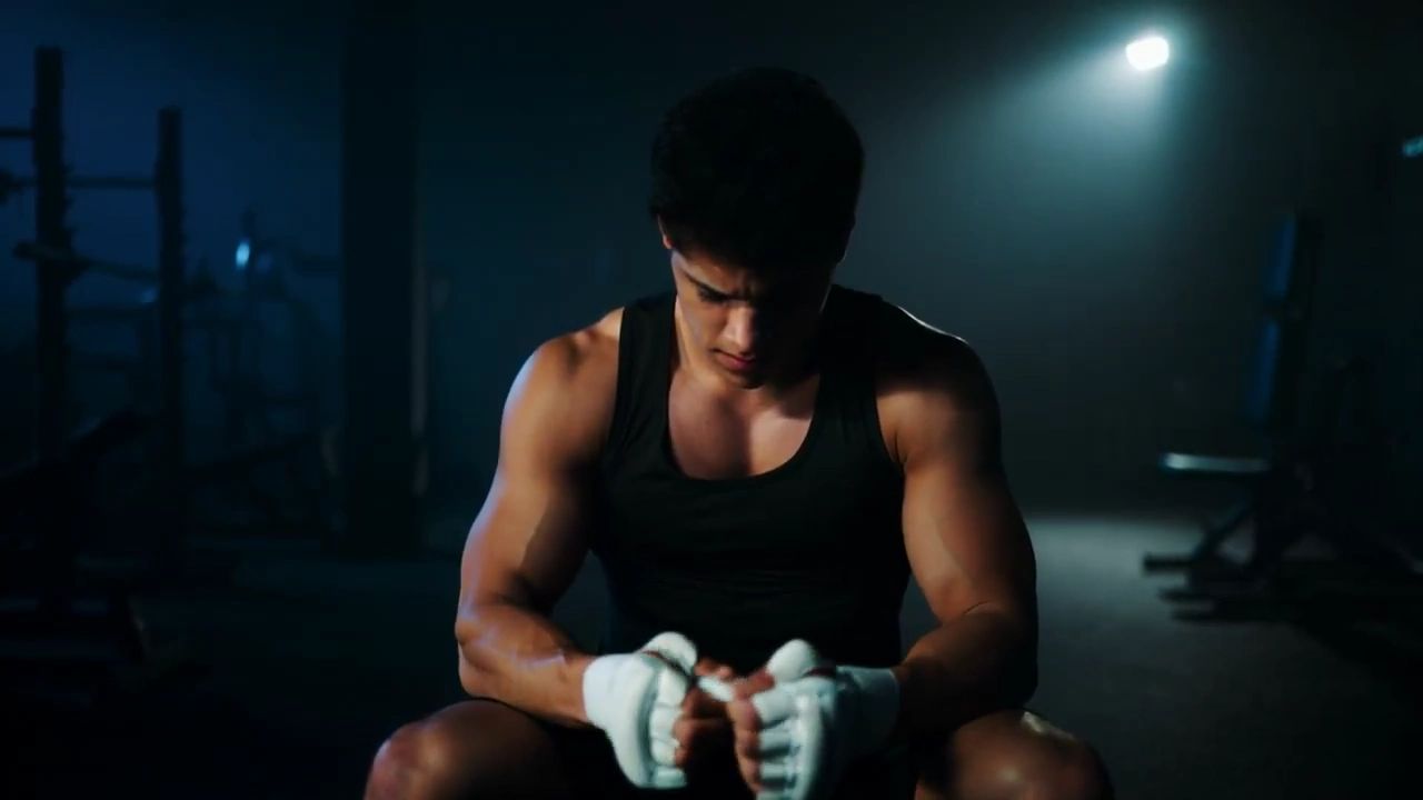 Dawn Training: Close-Up of Focused Hands and Gaze