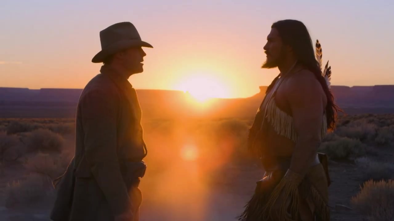 Desert Duel: A Quest for Wisdom at Sunset