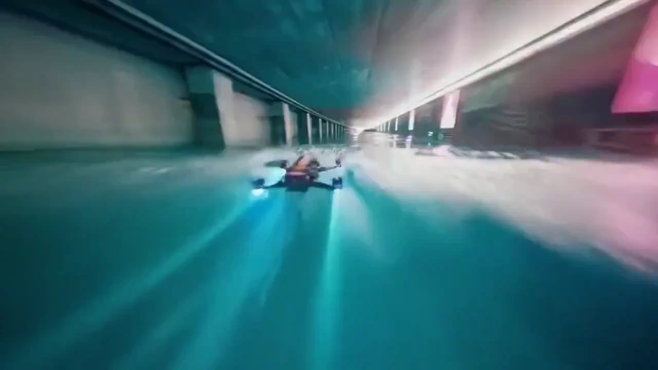 Dynamic FPV Drone Race Through Metro Tunnels