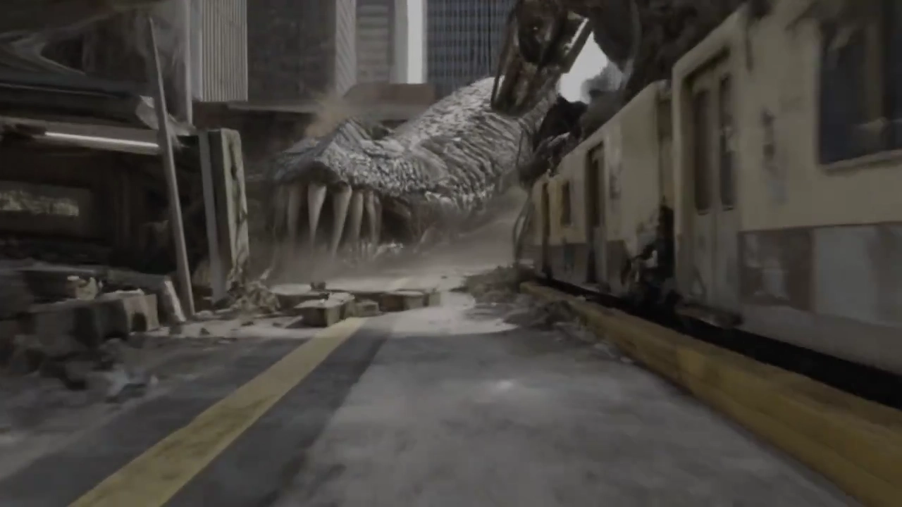 Epic Alien Worm Attack in Metro Station