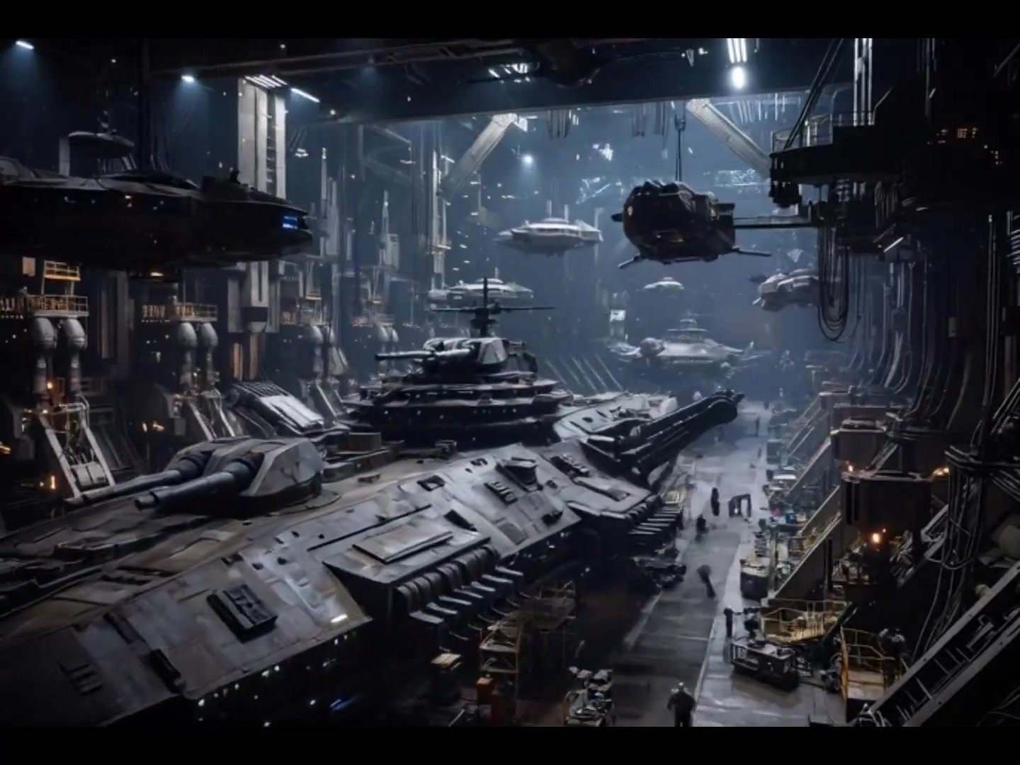 Epic Starship Dreadnought Docking