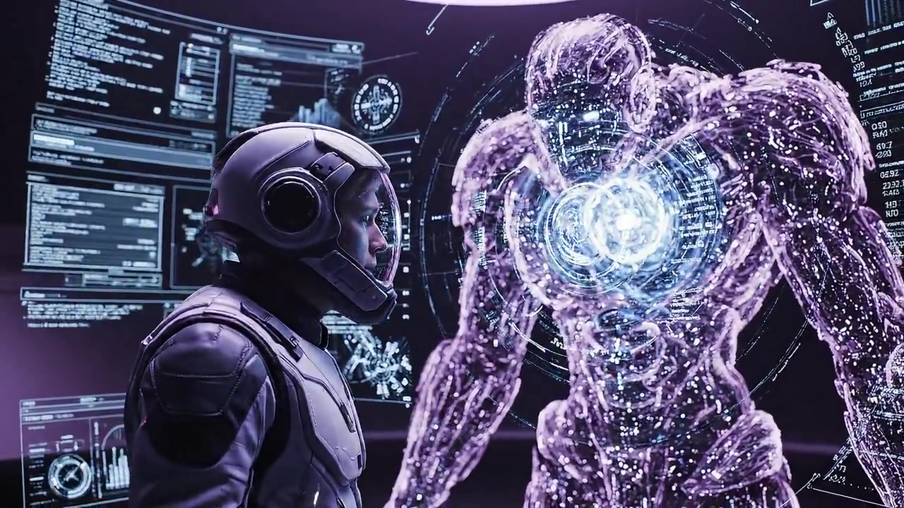 Ethereal Encounters: The Holographic Pilot's Dialogue