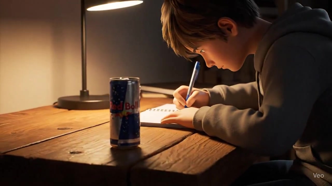 Focused Study Session in a Cozy Room