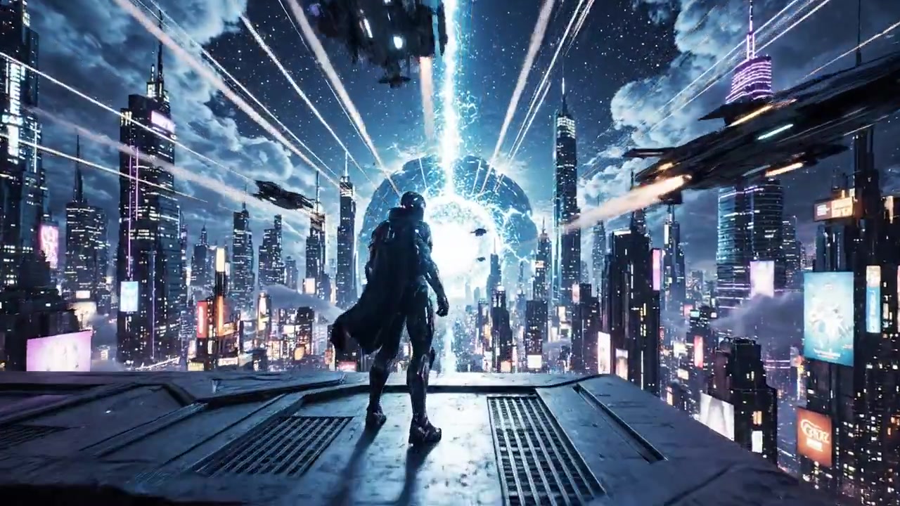 Futuristic Dreams: A Neon Odyssey