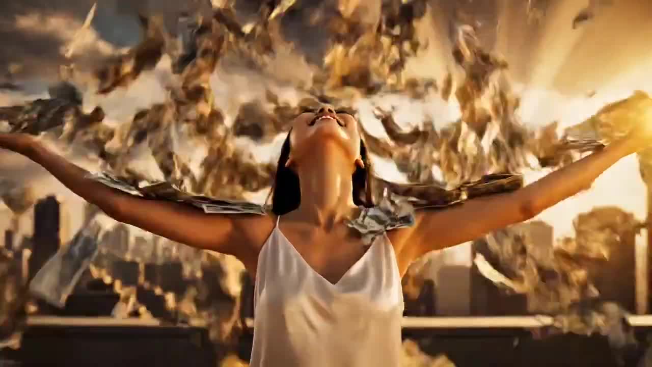 Golden Bills: A Surreal Money Cascade