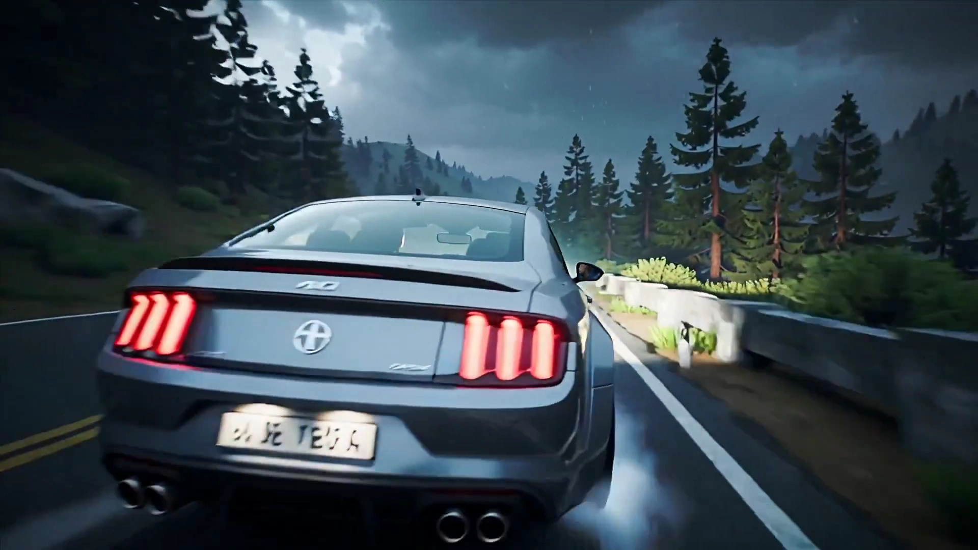 High-Speed Mountain Chase: A Cinematic Descent