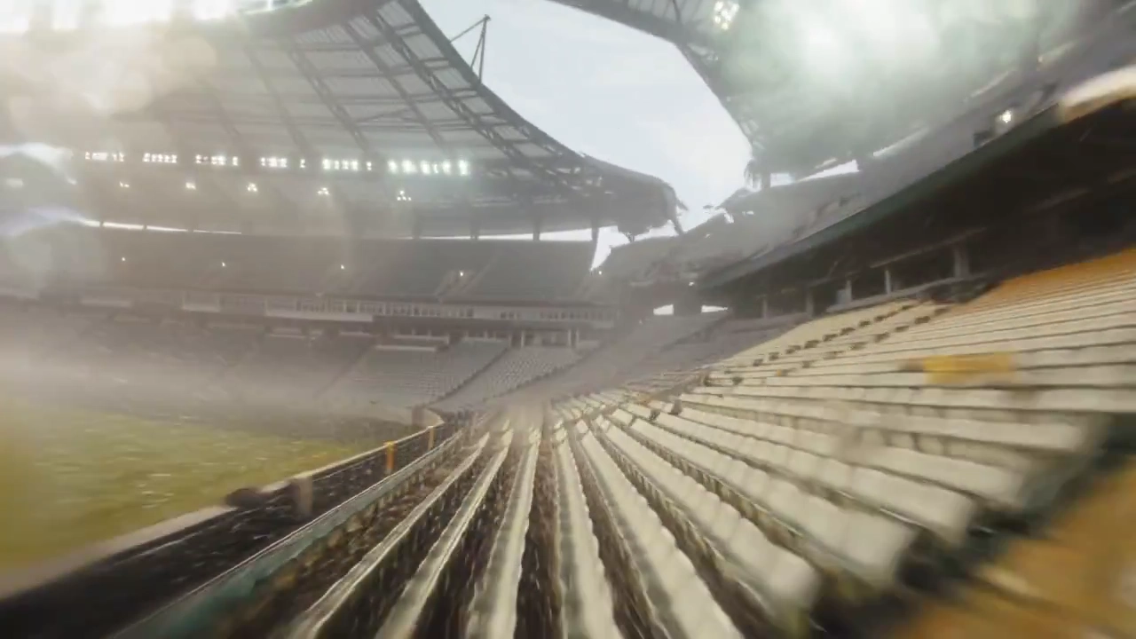 Hurricane Havoc: A Stadium's Descent