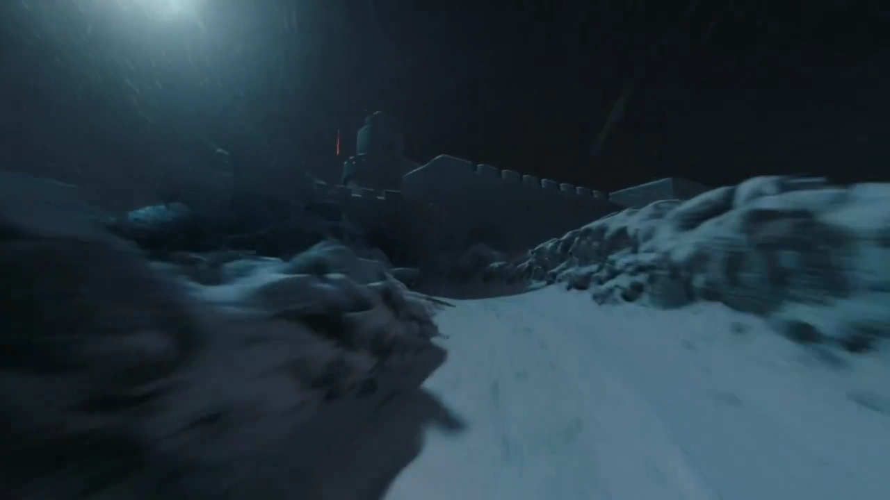 Hyperspeed Chase: Medieval Raiders in a Blizzard