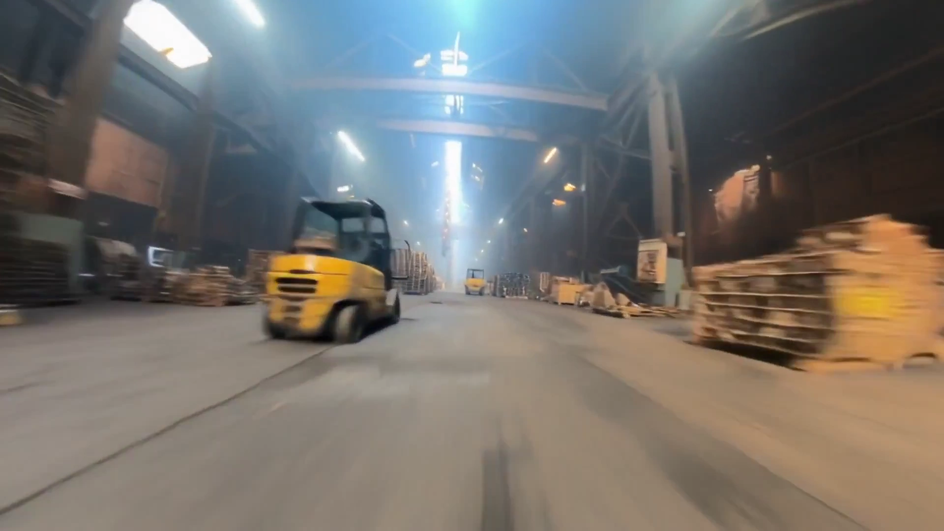 Industrial Chaos: Racing through a Warehouse