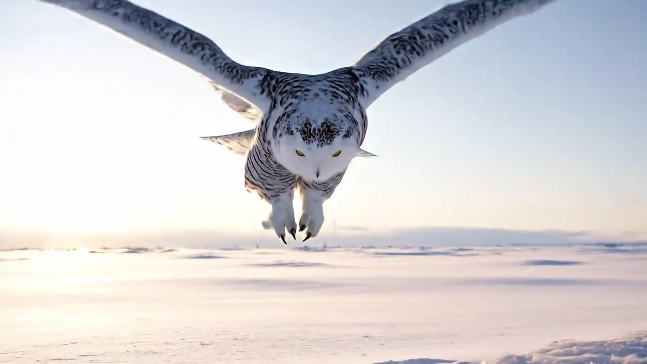 Ivory Wings: The Snowy Owl's Tundra Dance