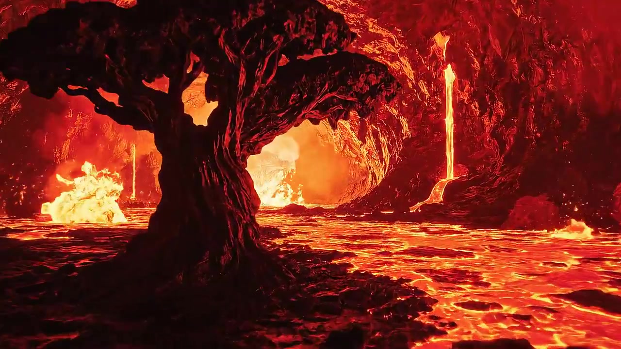 Lava's Dance: Nature's Fiery Canvas