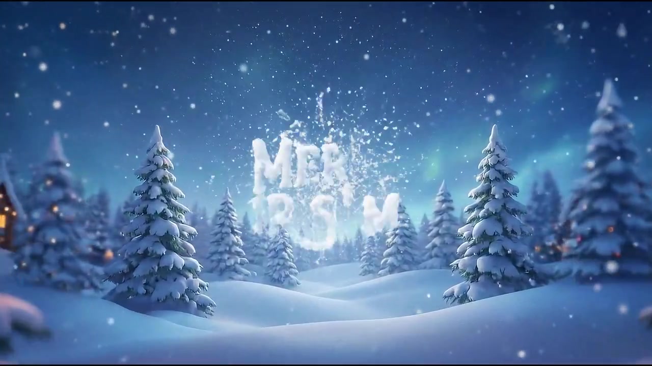 Magical 3D Christmas Logo Animation