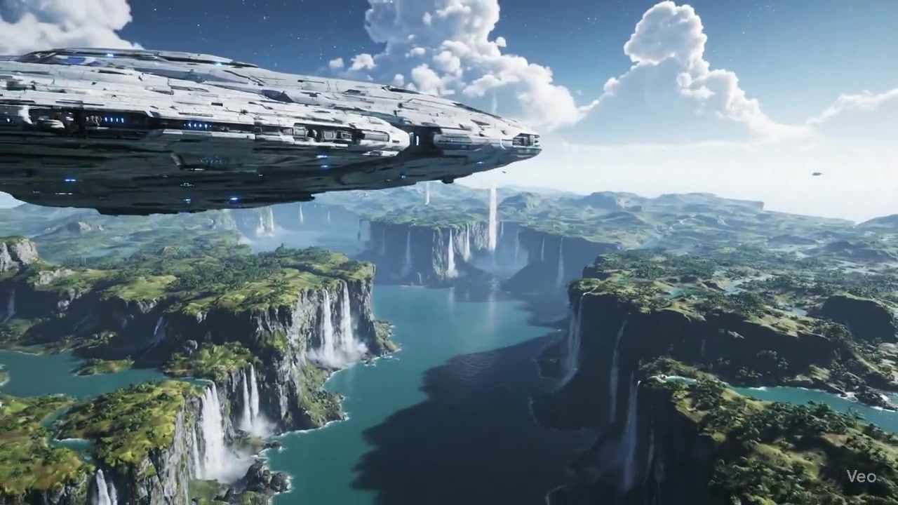 Majestic Voyages: A Sci-Fi Starship's Journey