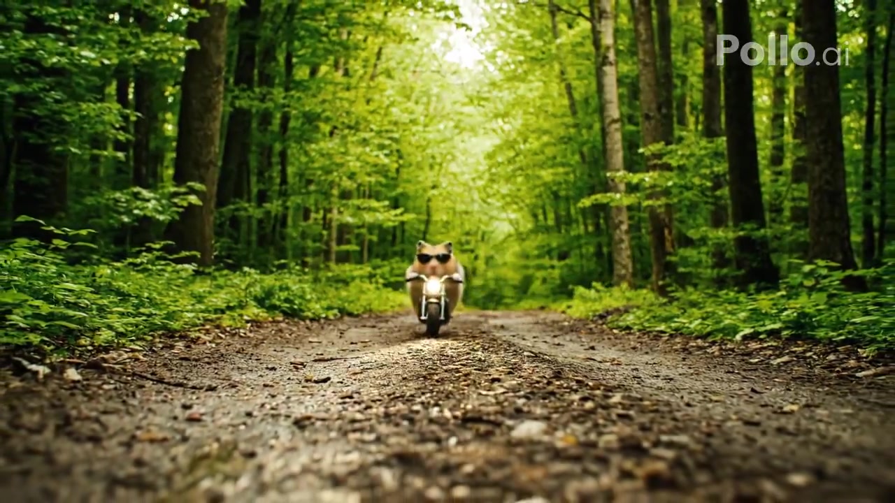 Miniature Hamster's Epic Forest Ride