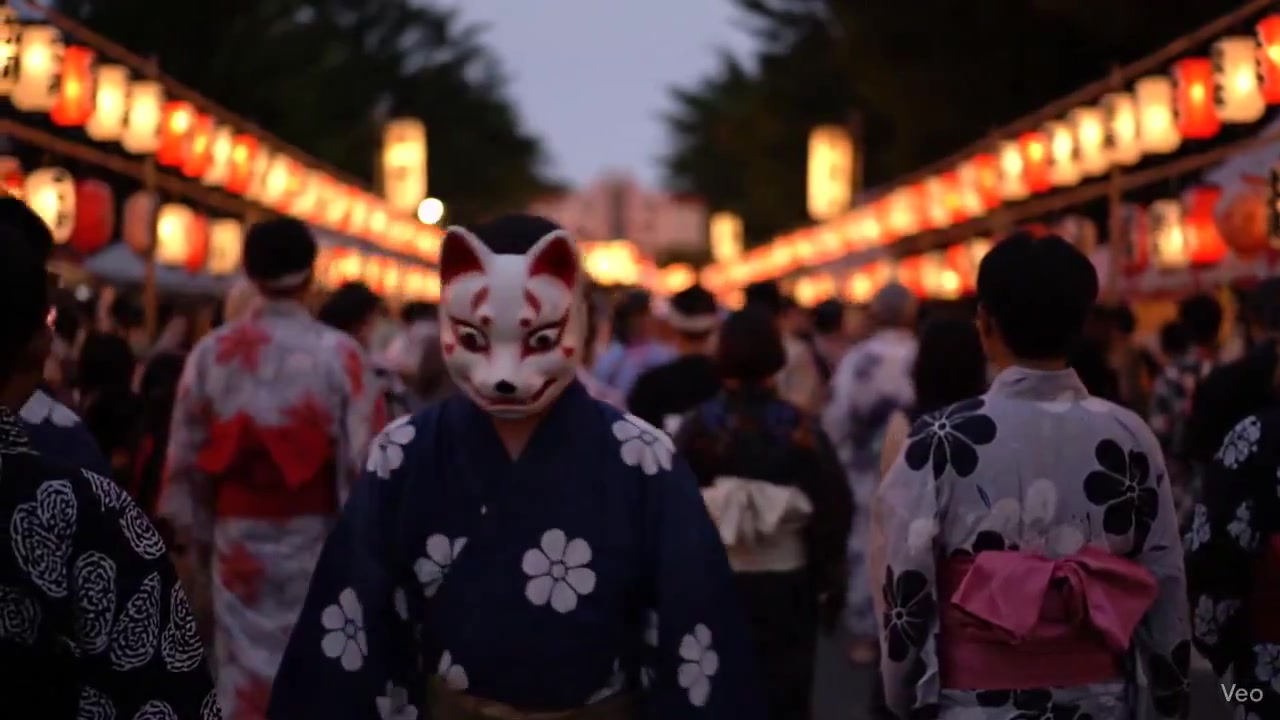 Mysterious Masked Presence at the Summer Festival