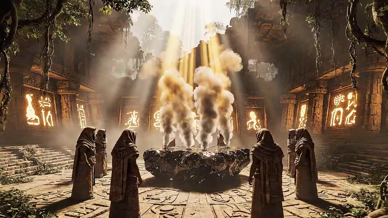 Mystical Ritual at the Ancient Temple