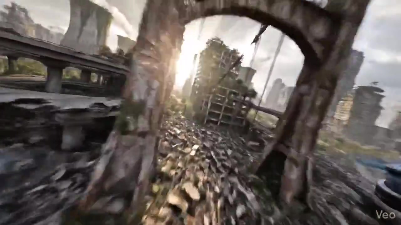 Nature's Reclamation: A Post-Apocalyptic FPV Journey