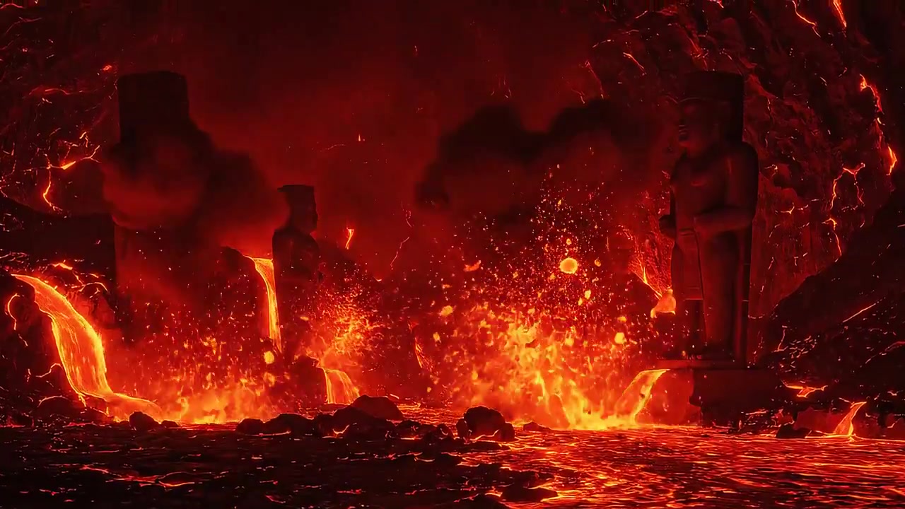 Obelisk in the Inferno: A Volcanic Vision