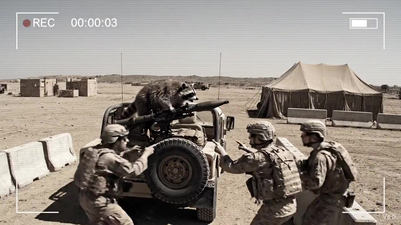 Raccoon Rampage at the Army Base