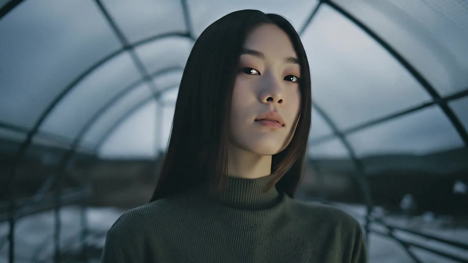 Radiant Serenity: A Young Woman in Nature's Embrace