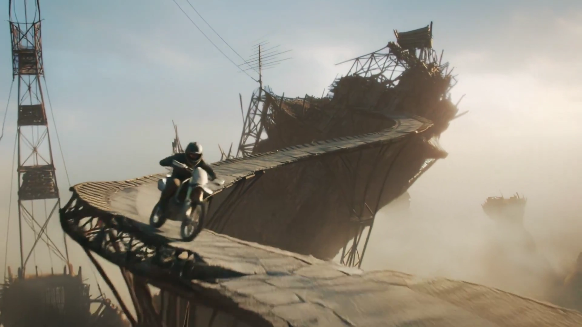 Riding the Ruins: A Skybridge Thrill Ride