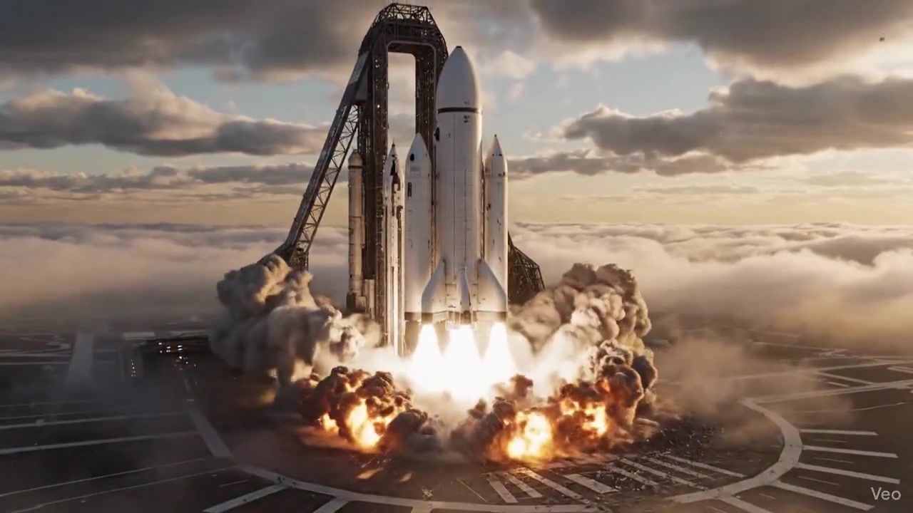 Rocket Rise: A Stunning Launch in 8K HDR