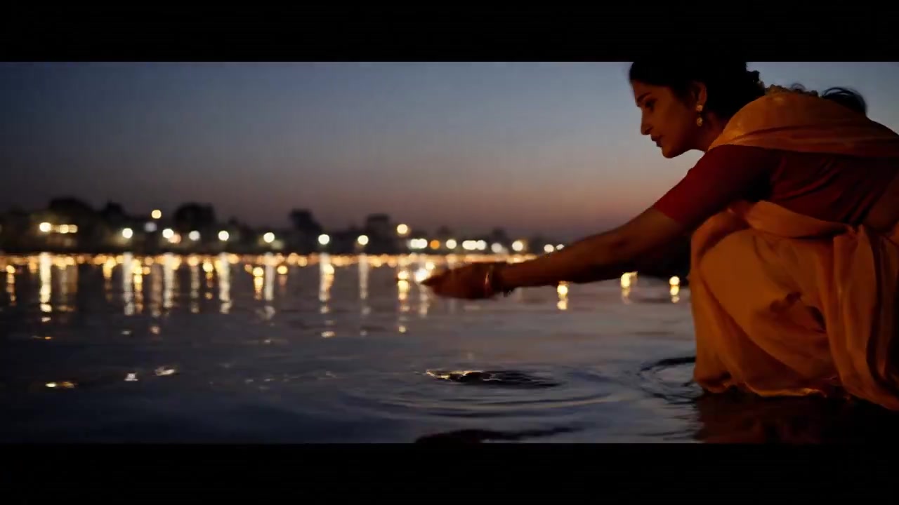 Serenity at Twilight: A Traditional Indian Celebration