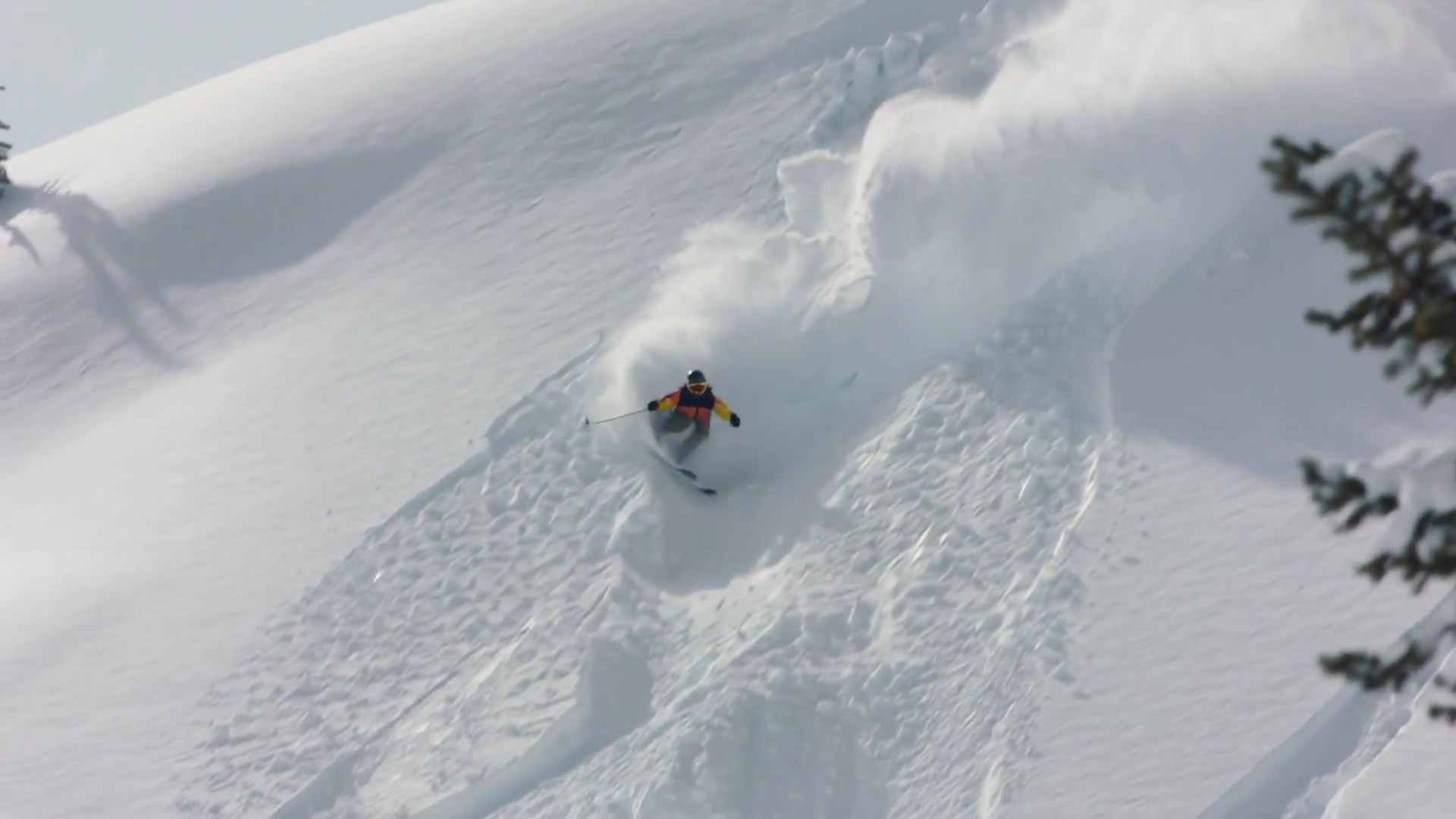 Silence Before the Avalanche: A Skier's Thrilling Descent