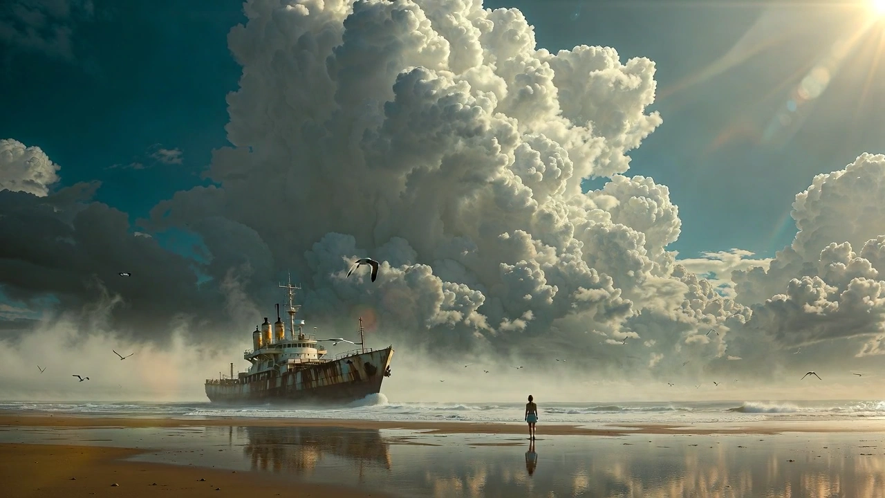 Silent Shores: A Schoolgirl's Dreamscape