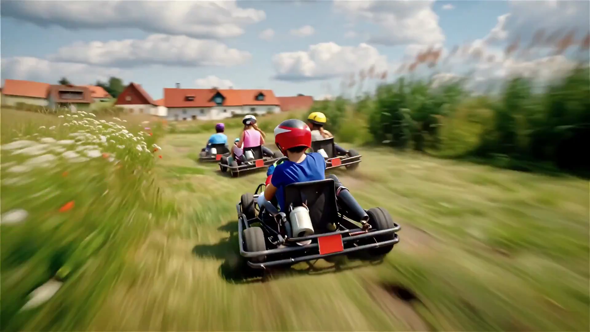 Thrilling Downhill Kart Adventure in Hyper-Realistic Style