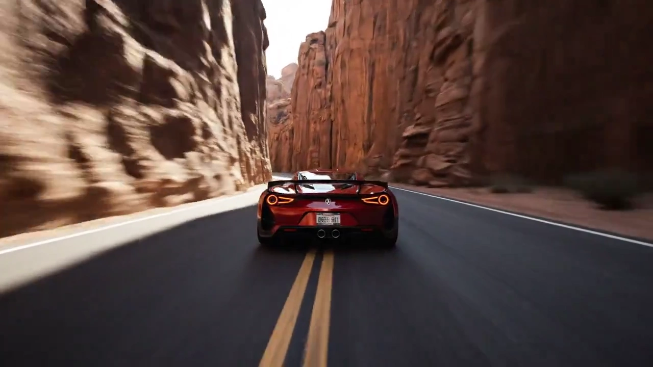 Thrilling Wild Car Speed Chase in a Canyon