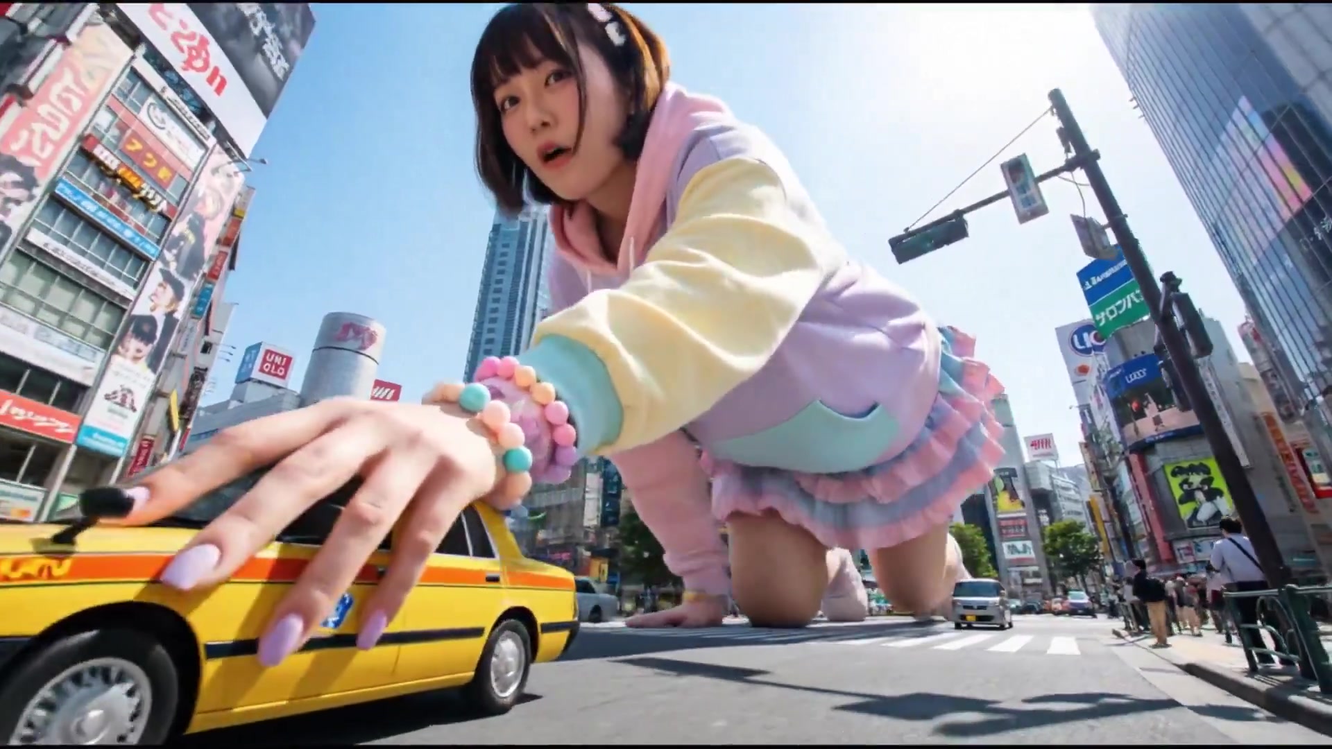 Tokyo's Dawn: A Skyscraper-Sized Cat Stirs