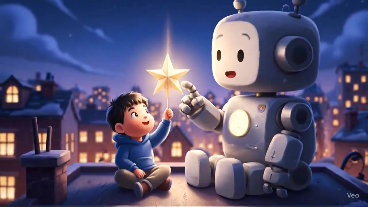 Twilight Bonds: A Boy and His Gentle Robot