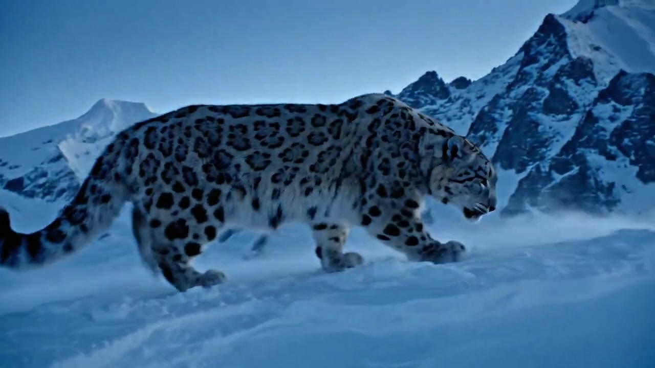 Twilight Dance of the Snow Leopard