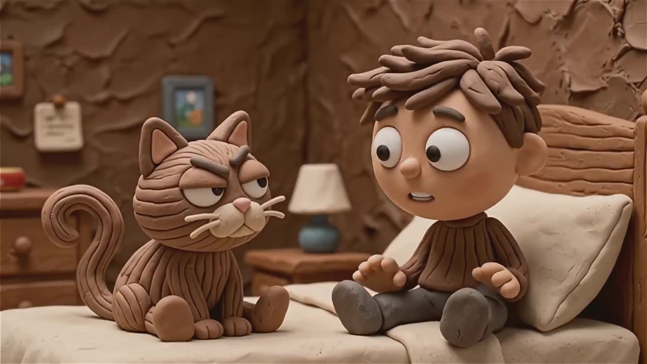 Whimsical Clay Conversations: Life's Meaning and Dinner Dilemmas