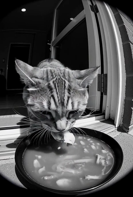 Whiskers and Wonders: A Unique Fish-Eye Feast